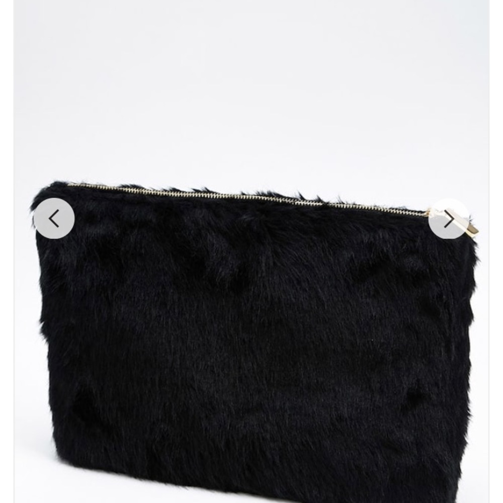 Oversized Faux Fur Clutch